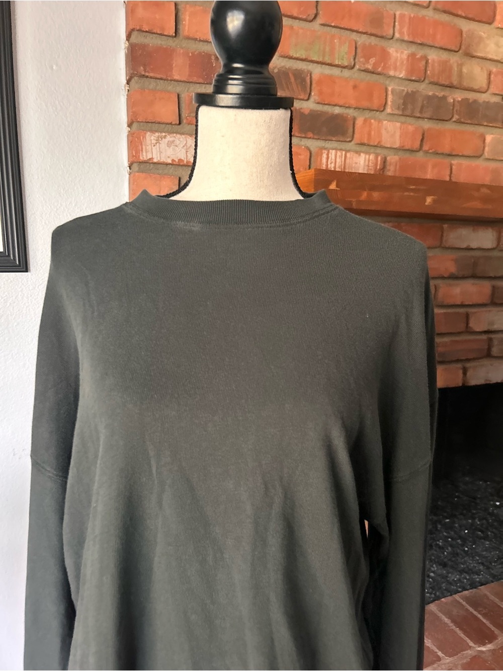 Jenni Kayne Boyfriend Long Sleeve Tee in Black Sz XXS - Picture 6 of 11